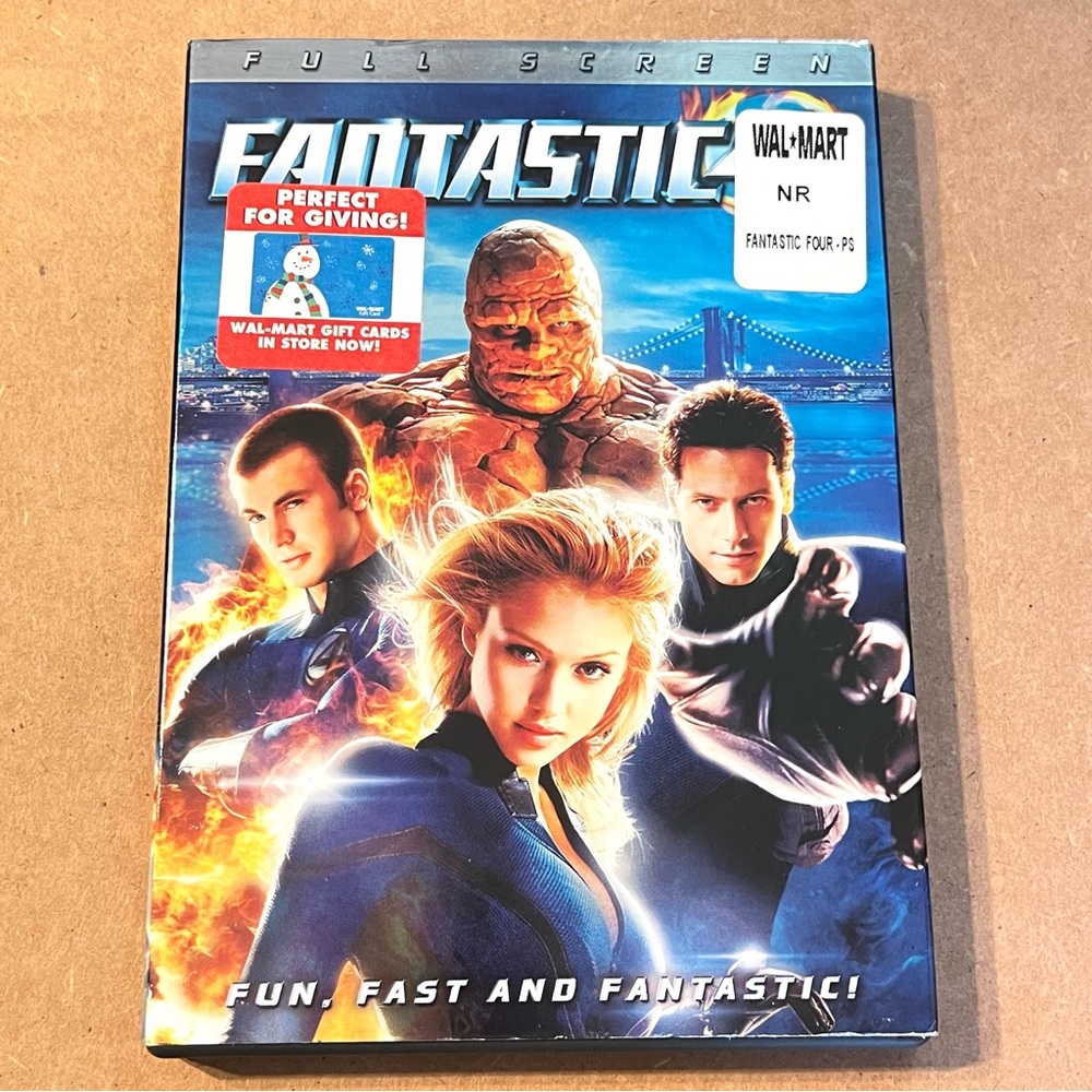 DVD Fantastic 4 Fullscreen Marvel Super Hero Action‎ Adventure Movie Film